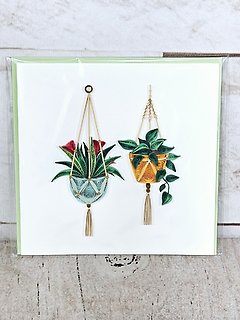 Hanging Basket Quilling Card