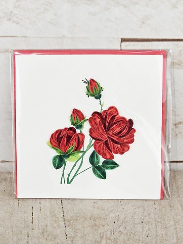 Rose Quilling Card