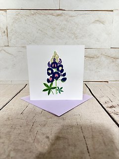 Lupine Quilling Card