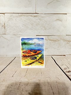 Birthday Kayak Card