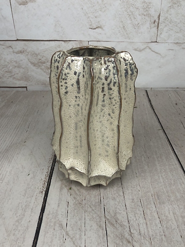 Tall Gold Coral Vase