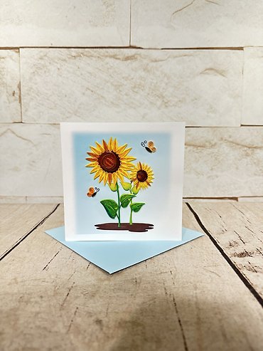 Sunflower Quilling Card