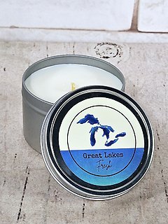 Great Lakes Fresh Tin Candle