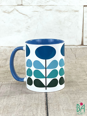 Art Deco Blue Mug
