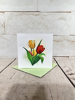 Tulip Quilling Card