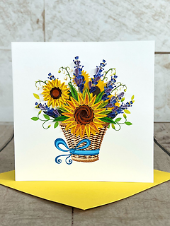 Sunflower Quilling Card