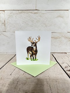 Deer Quilling Card