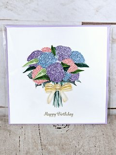 Hydrangea Quilling Card