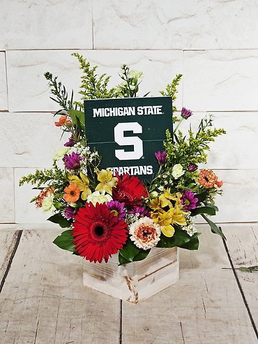 MSU Wooden Sign