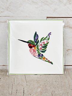 Hummingbird Quilling Card