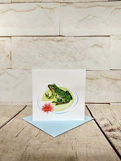Frog Quilling Card