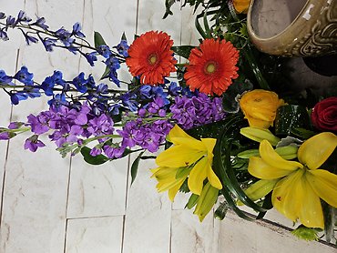 Bright Urn Arrangement
