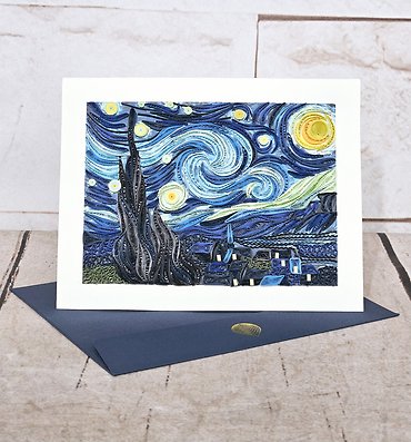 The Starry Night Quilling Card