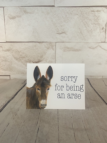 Sorry for being an arse card