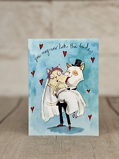 You May Now Lick The Bride Card