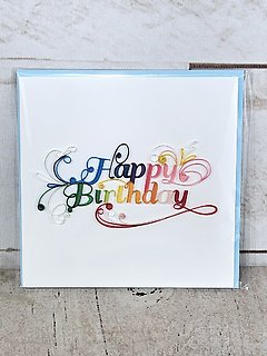 Happy Birthday Quilling Card