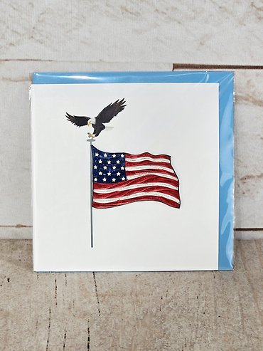 America Quilling Card