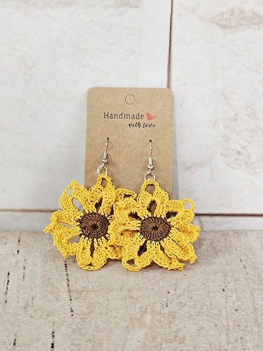 Large Crochet Earrings