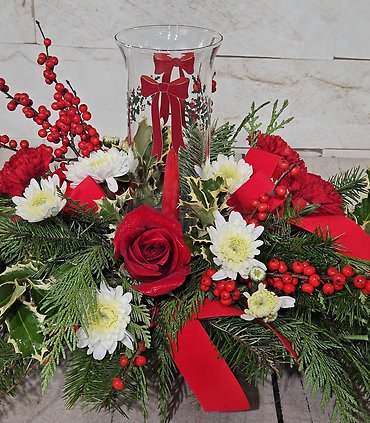 Holly Bow Centerpiece