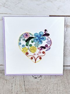 Heart Quilling Card