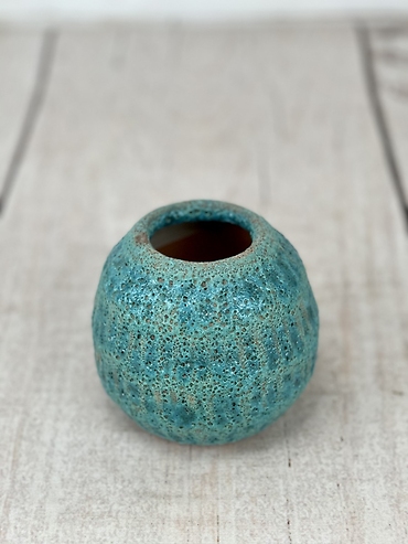Teal Coral Vase