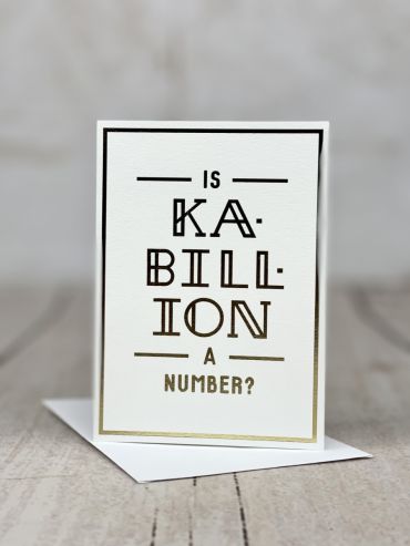 Is Kabillion a Number? Card