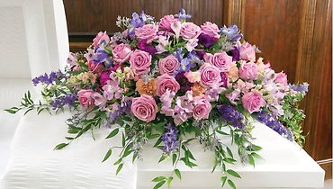 Pink and Purple Casket Piece