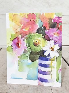 Vase of Flowers Card