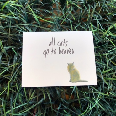 All Cats Go To Heaven Card