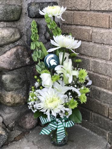 Sparty On Flowers