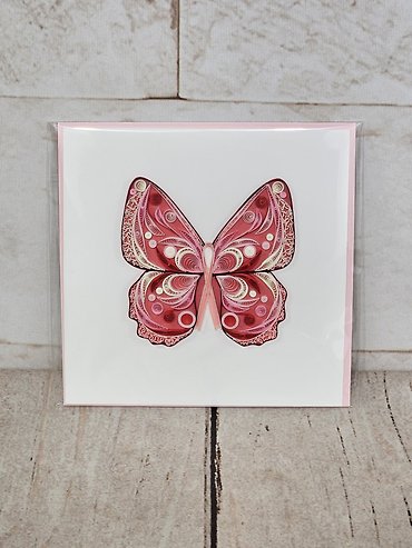 Butterfly Love Quilling Card