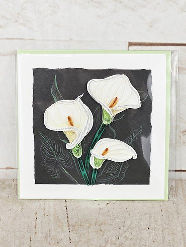 Calla Quilling Card