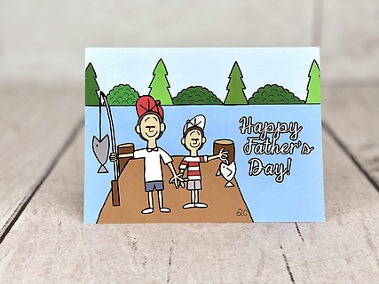 Fishing With Dad Card