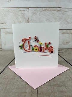 Thanks Quilling Card