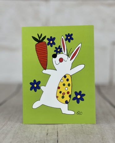 Bunny Dancing Card
