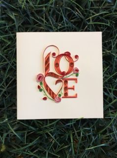 Quilling Love Card