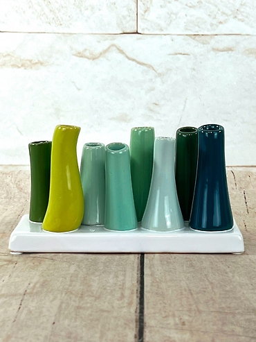 Green Chive Vases