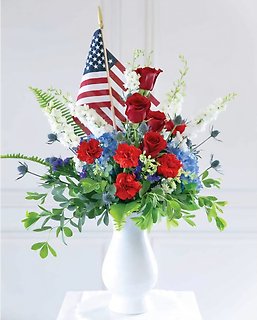 Patriotic Vase Arrangement