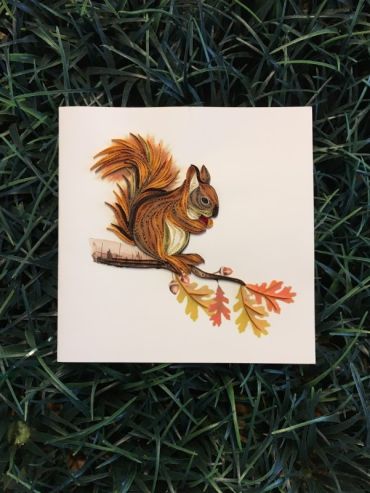 Quilling Squirrel Card