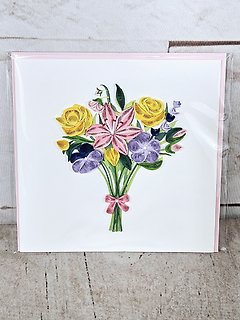 Bouquet Quilling Card