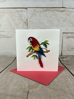 Parrot Quilling Card