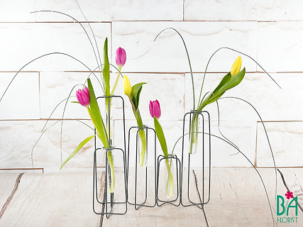 Wire Rack Tulips (color may vary)