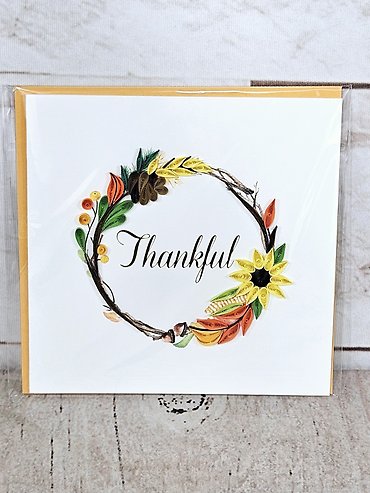 Thankful Quilling Card
