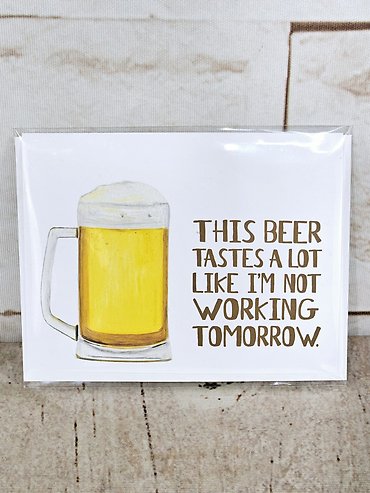 Working Beer Card
