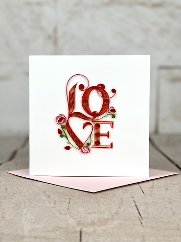 LOVE Quilling Card