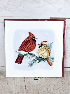 Winter Cardinal Quilling Card