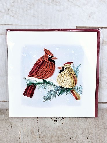 Winter Cardinal Quilling Card