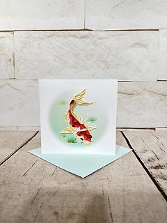 Koi Quilling Card