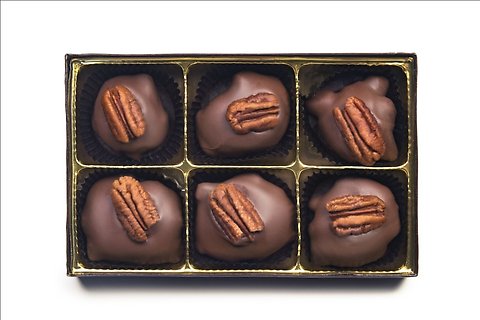 6 Piece Pecan & Caramel Snappers